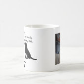 Lieve Dog Pap met de naam en het afbeelding van de Koffiemok (Center)
