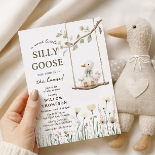 Lieve Domme Gans Baby Shower Kaart