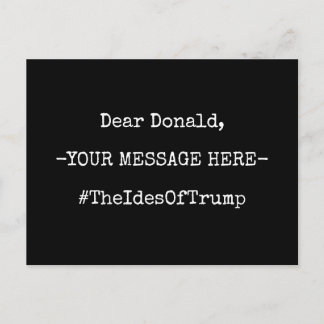 Lieve Donald de Ides van Trump Briefkaart