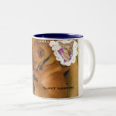 Lieve dromen! tweekleurige koffiemok (Voorkant rechts)