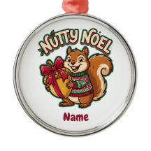 Lieve Eekhoorn Kerst Ornament, Notige Noel
