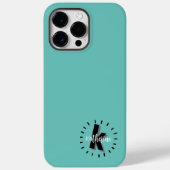 Lieve Eenvoudige Naam Initiaal Monogram Case-Mate iPhone Case (Achterkant)