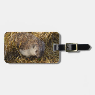 Lieve egel in het knelveld bagagelabel