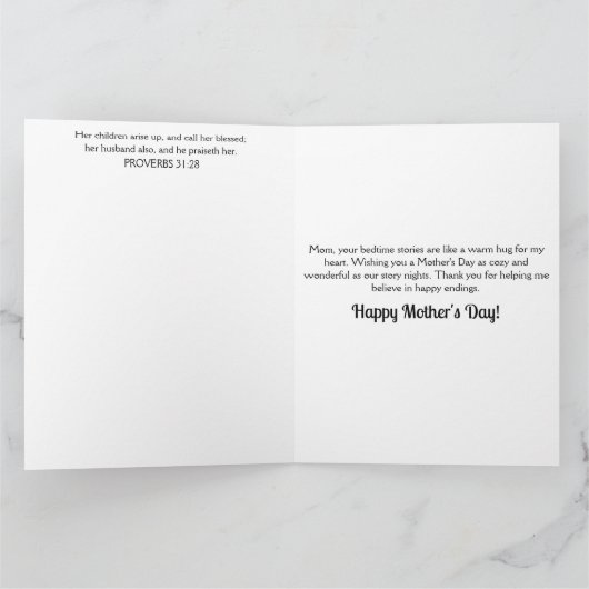 Lieve Egel Moeder En Baby Moederdag Kaart (Binnen)