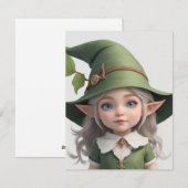 Lieve Elfenheks Feestdagenkaart (Voorkant / Achterkant)