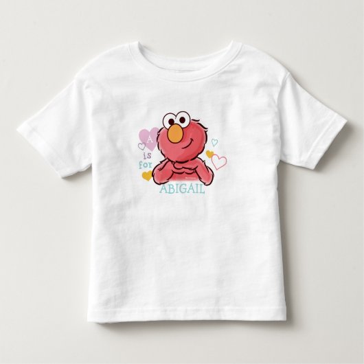 Lieve Elmo | Voeg je eigen naam toe Kinder Shirts (Voorkant)
