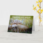 LIEVE EN DOORDACHTE "LEEUW" ZEGT GELUKKIGE VERJAAR KAART (Gele Bloem)