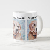 Lieve en zachte Beagle Extra Grote Beker (Voorkant rechts)
