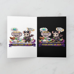 Lieve Engel Koala en Chaos Opossum - Liefde & Chao Kaart