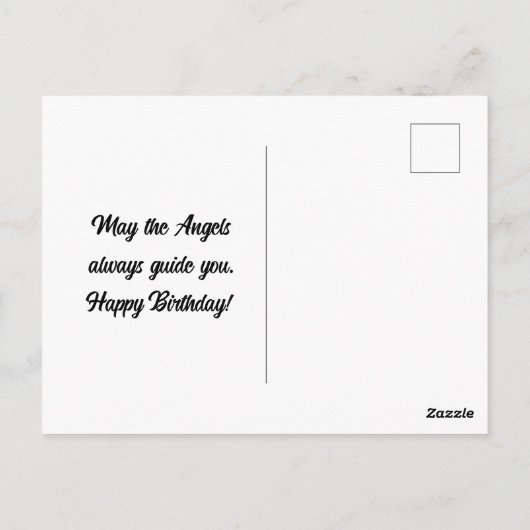 Lieve engel verjaardagsansichtkaart briefkaart (Achterkant)