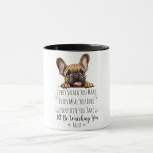 Lieve Franse Bulldog Grappige Op Maat Gemaakte Mok