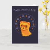 Lieve fretmoeder Moederdag kaart (Gele Bloem)