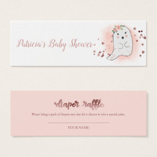 Lieve Geest Halloween Baby Borrel Luier Raffle Mini Visitekaartjes