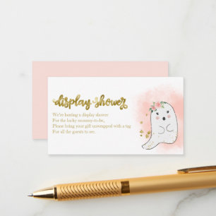 Lieve Geest Halloween Baby Shower Uitstalling Show Informatiekaartje