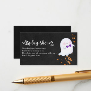 Lieve Geest Halloween Baby Shower Weergave Shower Informatiekaartje