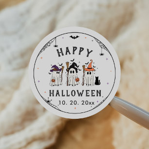 Lieve Geest Heks Halloween Feestje  Ronde Sticker