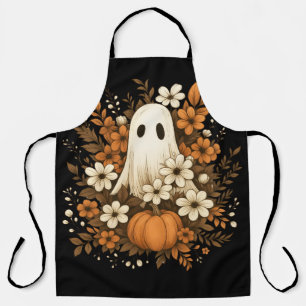 Lieve Geest Met Pompoen & Herfstbloemen – Hallowee Schort