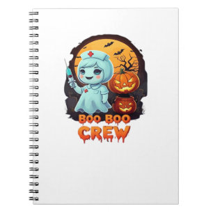 Lieve Geest Verpleegster - Boo Boo Crew Halloween Notitieboek