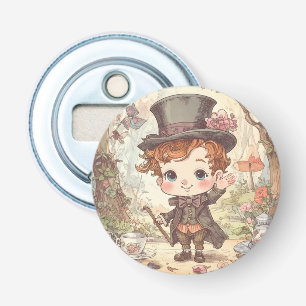 Lieve Gekke Hoedenmaker Fantasievolle Wonderland B Button Flesopener