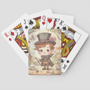 Lieve Gekke Hoedenmaker Fantasievolle Wonderland B Pokerkaarten