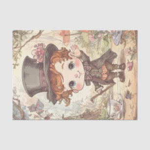Lieve Gekke Hoedenmaker Fantasievolle Wonderland B Tissuepapier