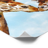 Lieve Giraffen Kinderposter Poster (Hoek)