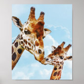 Lieve Giraffen Kinderposter Poster (Voorkant)