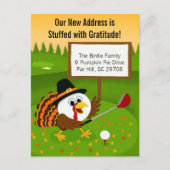 Lieve golfbal Thanksgiving bewegende aankondiging (Voorkant)