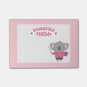 Lieve grap humoristische koalabeer leraar post-it® notes