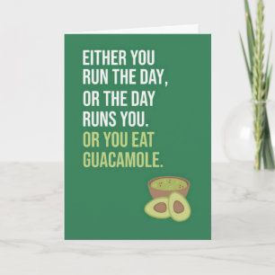 Lieve Grappige Groene Guacamole Kaarten Avocado