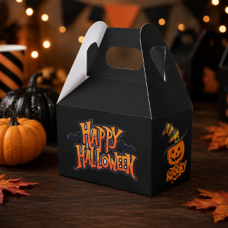 Lieve Griezelige Pompoen Heksenhoed Halloween Favo Bedankdoosjes