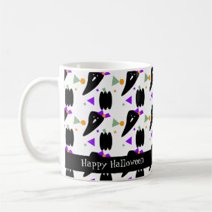 Lieve Halloween Geest Pompoen Kleurrijk Confetti Koffiemok