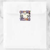 Lieve Halloween Geest  Vierkante Sticker (Tas)
