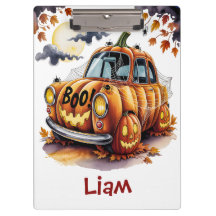 Lieve Halloween Jack O Lantern Pompoen Auto Spooky