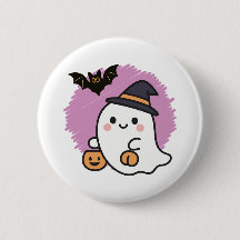Lieve Halloween-knoppen & Spelden Geesten, Pompoen
