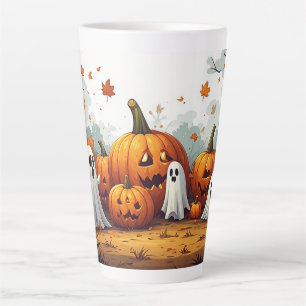 Lieve Halloween Pompoenveld Spoken 👻 Latte Mok