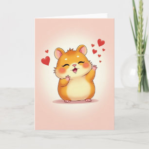 Lieve Hamster Liefde Wenskaart Kaart