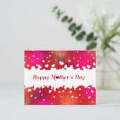 Lieve Happy Moederdag Hearts Briefkaart (Staand voorkant)