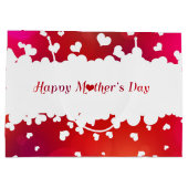 Lieve Happy Moederdag Hearts Groot Cadeauzakje (Achterkant)