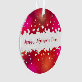 Lieve Happy Moederdag Hearts Ornament (voorkant)