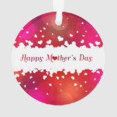 Lieve Happy Moederdag Hearts Ornament (achterkant)