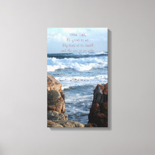 Lieve Heer, wees goed voor mij Ocean Canvas Afdruk