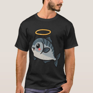 Lieve Heilige Makreel Sticker – Grappige Kawaii Vi T-shirt