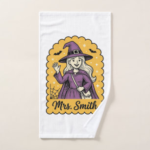 Lieve Hekselerares Mevr Smith Vintage Halloween De Handdoek