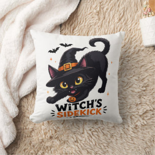 Lieve Heksennep Zwart Kat Halloween Kussen