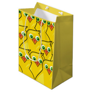 Lieve heldergele paaskikkers medium cadeauzakje