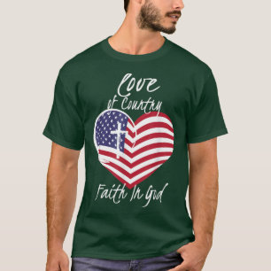 Lieve hemel van de nationale geloof in God grappig T-shirt