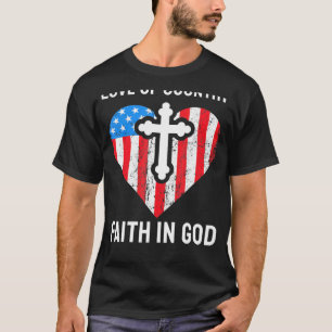 Lieve hemel van het nationale geloof in God T-shirt