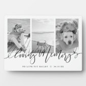 Lieve Herinnering | Moderne Dierenherdenkingsfotoc Fotoplaat (voorkant)