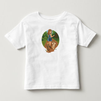 Lieve Hond Moeder Loopt met Puppies door Bos Wande Kinder Shirts